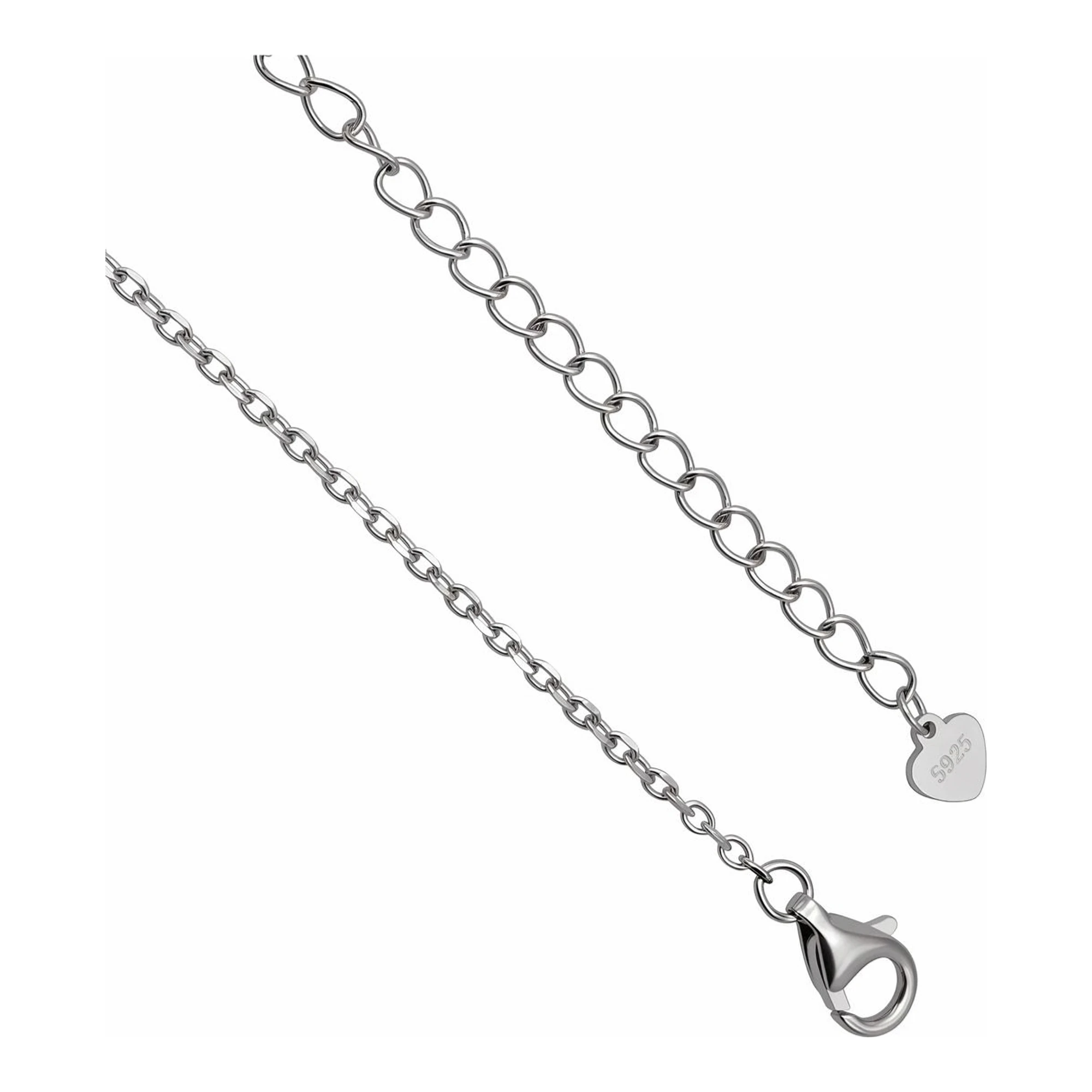 Collar Dije Trébol Ónix Negro de Plata .925 Rodizada 15 mm - Imagen 5