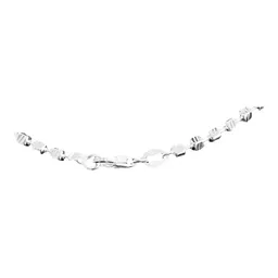 Collar Gargantilla Plata 925 Cuadros Italiana con Zirconia 40 cm - Imagen 4
