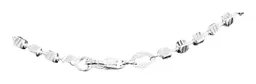 Collar Gargantilla Plata 925 Cuadros Italiana con Zirconia 40 cm - Imagen 4