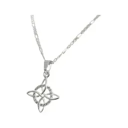 Collar Nudo Bruja Figaro Plata .925 con Zirconia 50cm - Imagen 3