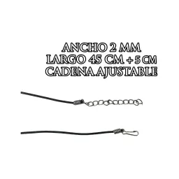 Collar Óvalo Nudo Bruja Encapsulada Plata .925 con Zirconia - Imagen 3