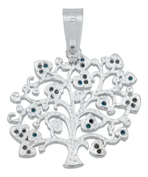 Collar Plata 925 Árbol de la Vida con Corazones Zirconia - Imagen 4