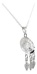 Collar Plata 925 Atrapa Sueños Zirconia con Cadena - Imagen 1