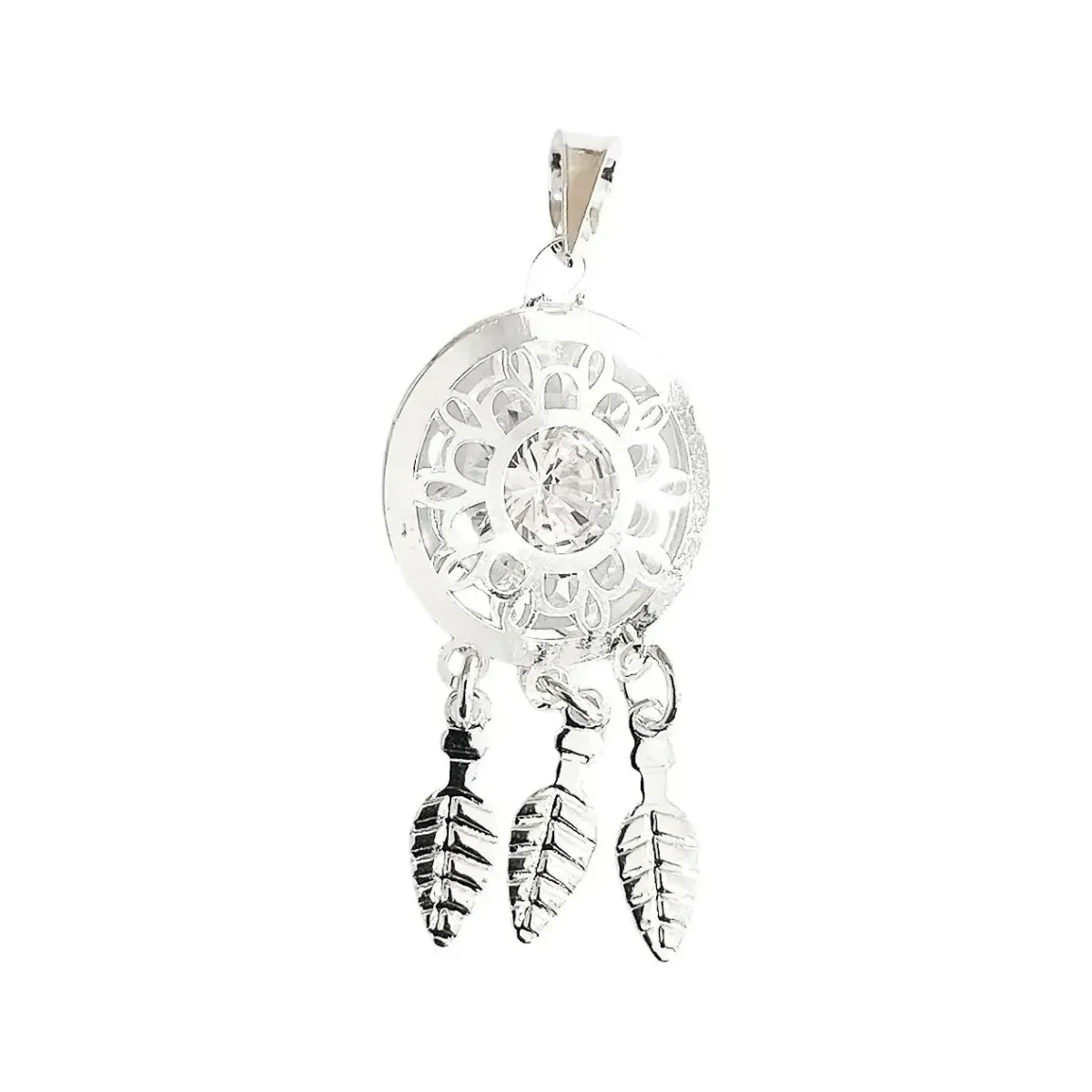 Collar Plata 925 Atrapa Sueños Zirconia con Cadena - Imagen 3