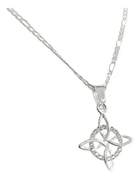 Collar Nudo Bruja Figaro Plata .925 con Zirconia 50cm - Imagen 4