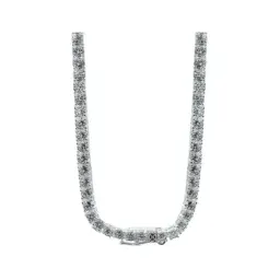 Collar Plata 925 Cadena Tenis con Zirconia Transparente 40cm - Imagen 2