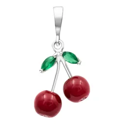 Collar Plata 925 con Dije Cereza Cuarzo Natural para Mujer - Imagen 4