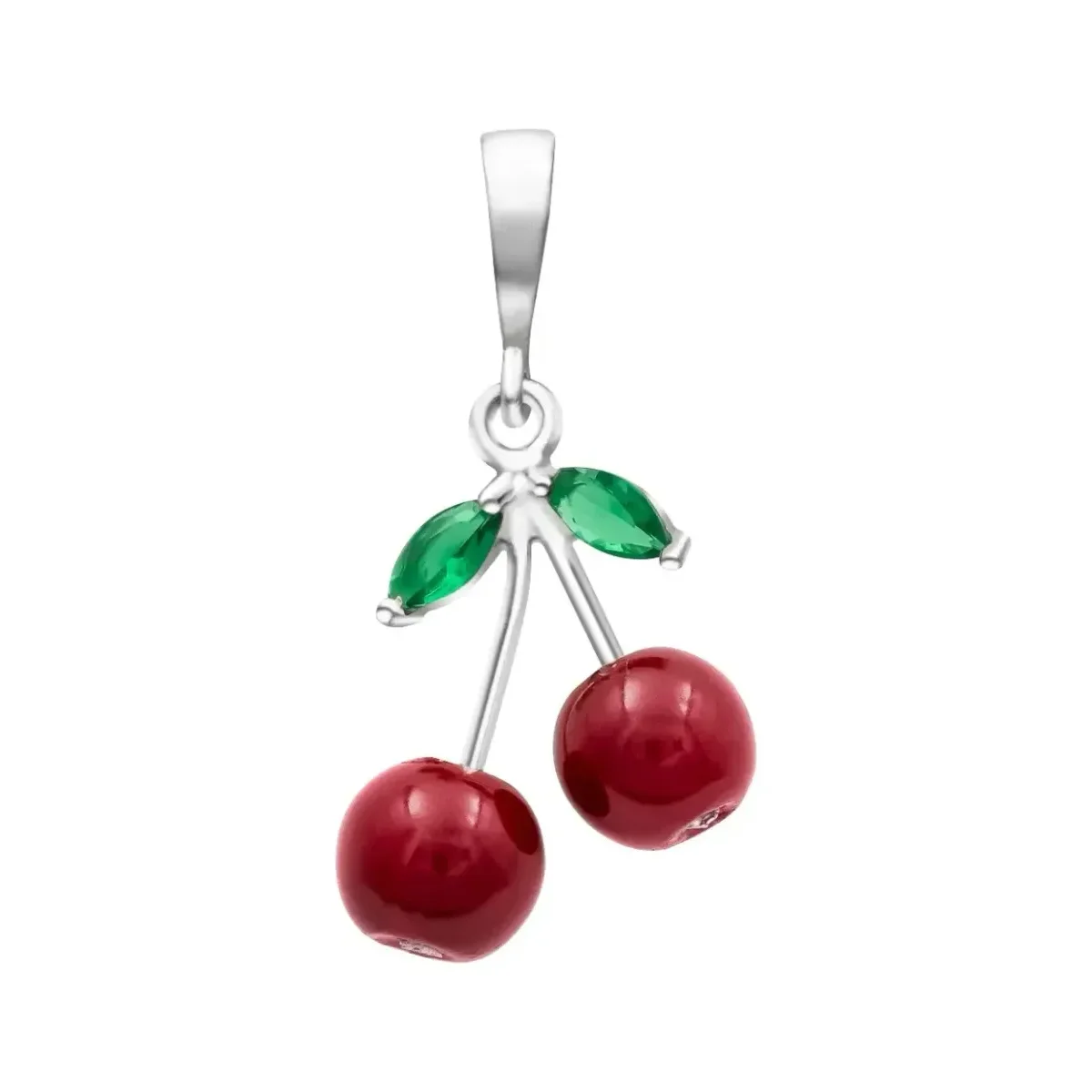 Collar Plata 925 con Dije Cereza Cuarzo Natural para Mujer - Imagen 4