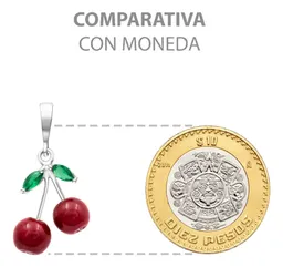 Collar Plata 925 con Dije Cereza Cuarzo Natural para Mujer - Imagen 9