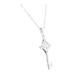 Collar Plata 925 con Dije Llave Nudo de Bruja y Zirconia - Imagen 3