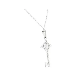 Collar Plata 925 con Dije Llave Nudo de Bruja y Zirconia - Imagen 4