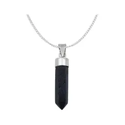 Collar Plata 925 Cuarzo Natural Prisma Violeta - Imagen 1