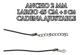 Collar Plata 925 Graduación Óvalo Blanco Caucho Ajustable Unisex - Imagen 3