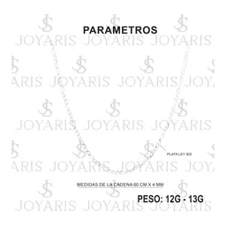 Collar Plata 925 Hombre con Dije Pistola Zirconia Blanca - Imagen 7