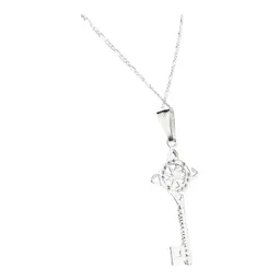 Collar Plata 925 Llave Nudo Bruja Zirconia Rosa - Imagen 4
