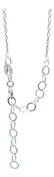 Collar Plata 925 Nudo de Bruja Bolita Diamantada Zirconia Fucsia - Imagen 5