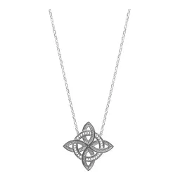 Collar Plata 925 Nudo de Bruja Celta Diseño Italiano - Imagen 2