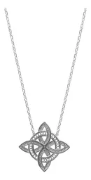 Collar Plata 925 Nudo de Bruja Celta Diseño Italiano - Imagen 2