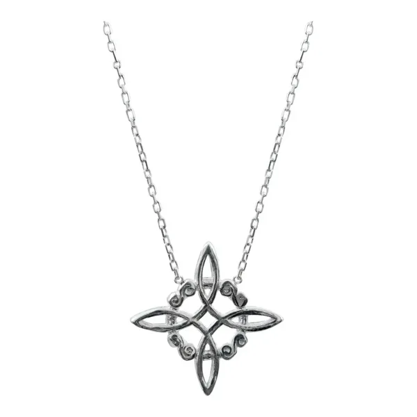 Collar Plata 925 Nudo de Bruja Celta Protección Artesanal México - Imagen 1