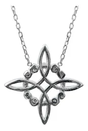 Collar Plata 925 Nudo de Bruja Celta Protección Artesanal México - Imagen 2