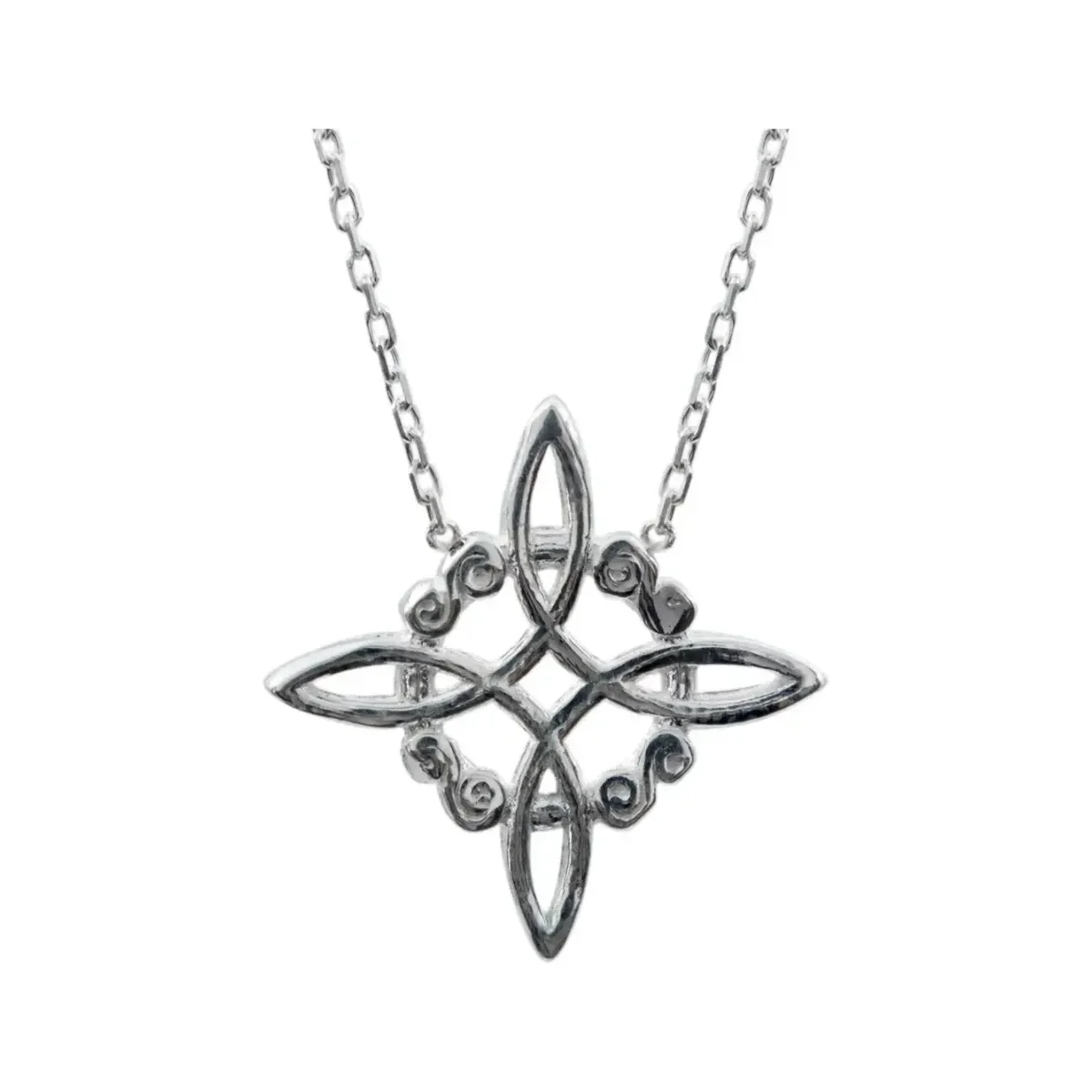 Collar Plata 925 Nudo de Bruja Celta Protección Artesanal México - Imagen 2