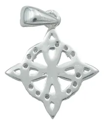 Collar Plata 925 Nudo de Bruja Celta Protección con Zirconia - Imagen 4