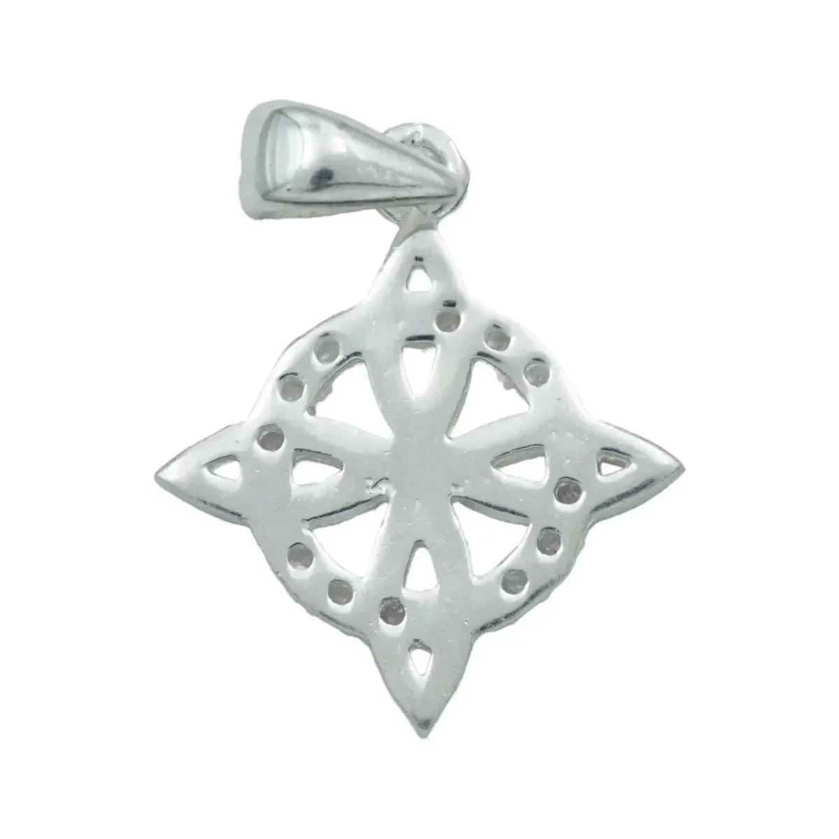 Collar Plata 925 Nudo de Bruja Celta Protección con Zirconia - Imagen 4