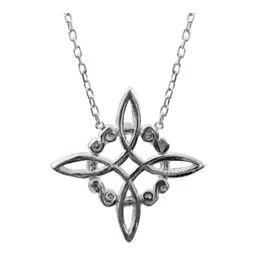 Collar Plata 925 Nudo de Bruja Celta Protección - Imagen 2