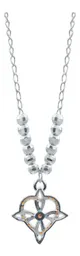 Collar Plata 925 Nudo de Bruja con Corazón y Zirconia Naranja - Imagen 4