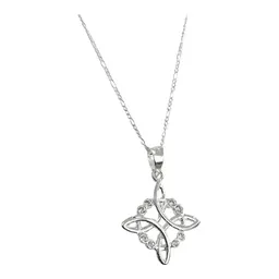 Collar Plata 925 Nudo de Bruja con Zirconia para Mujer - Imagen 3