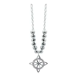 Collar Plata 925 Nudo de Bruja con Zirconia Rosa - Imagen 2