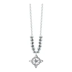 Collar Plata 925 Nudo de Bruja con Zirconia Rosa - Imagen 3