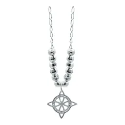 Collar Plata 925 Nudo de Bruja con Zirconia Rosa - Imagen 4