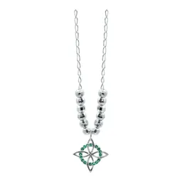 Collar Plata 925 Nudo de Bruja con Zirconia Verde Diamantada - Imagen 3