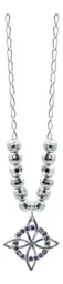 Collar Plata 925 Nudo de Bruja con Zirconia Violeta y Cadena Bolita - Imagen 3
