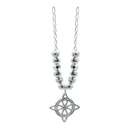 Collar Plata 925 Nudo de Bruja con Zirconia Violeta y Cadena Bolita - Imagen 4