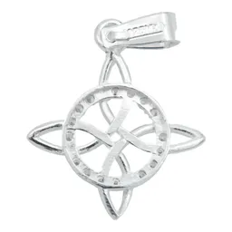 Collar Plata 925 Nudo de Bruja con Zirconias Brillantes 45cm - Imagen 4