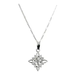 Collar Plata 925 Nudo de Bruja Fases Lunares con Zirconia Figaro 3x1 - Imagen 2