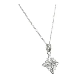 Collar Plata 925 Nudo de Bruja Fases Lunares con Zirconia Figaro 3x1 - Imagen 3