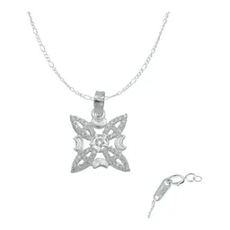 Collar Plata 925 Nudo de Bruja Fases Lunares con Zirconia Otra Bandola - Imagen 1
