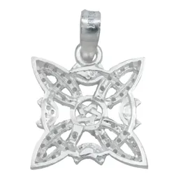 Collar Plata 925 Nudo de Bruja Fases Lunares con Zirconia Otra Bandola - Imagen 4