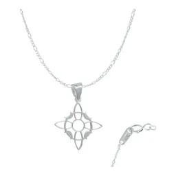 Collar Plata 925 Nudo de Bruja Fases Lunares con Zirconia Otra Perico - Imagen 1