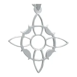 Collar Plata 925 Nudo de Bruja Fases Lunares con Zirconia Otra Perico - Imagen 4