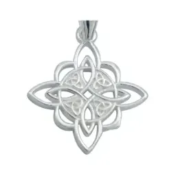Collar Plata 925 Nudo de Bruja Triqueta Celta para Mujer - Imagen 3