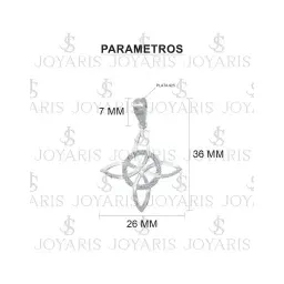 Collar Plata 925 Nudo de la Bruja Celta con Zirconia - Imagen 5