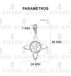 Collar Plata 925 Nudo de la Bruja Celta con Zirconia - Imagen 5