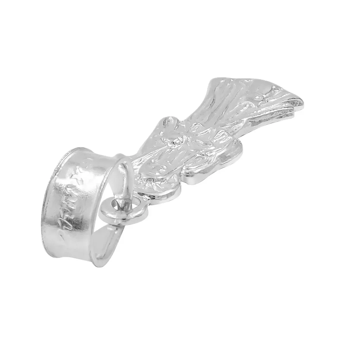 Collar Plata 925 Santa Muerte Hueca Mini Troquelada con Cadena - Imagen 5