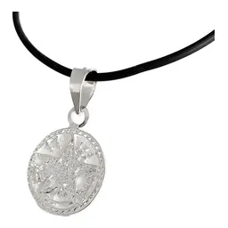 Collar Plata 925 Tetragrámaton Diamantado con Cordón Ajustable - Imagen 2