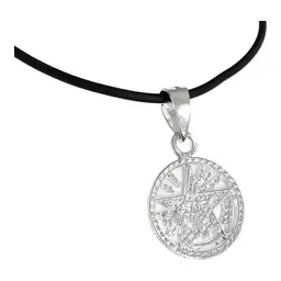 Collar Plata 925 Tetragrámaton Diamantado con Cordón Ajustable - Imagen 3