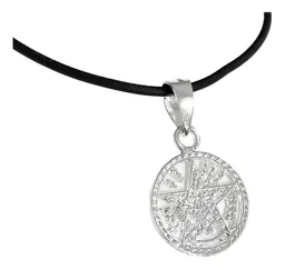 Collar Plata 925 Tetragrámaton Diamantado con Cordón Ajustable - Imagen 3
